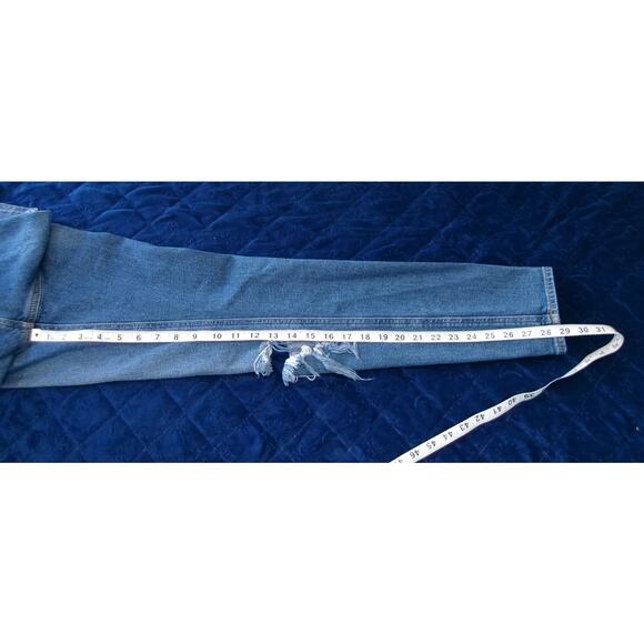 Asos Jeans Juniors Womens Size US 0 UK 24/29 High Rise Mom Blue Remo Denim - Picture 6 of 14